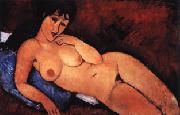 Amedeo Modigliani Nude on a Blue Cushion oil painting